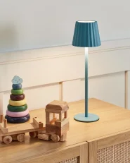 Table Lamp POMBEIRO Metal Light Blue_935305
