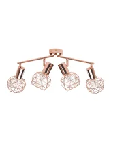 4 Light Spotlight CHENAB Adjustable Metal Copper_727682