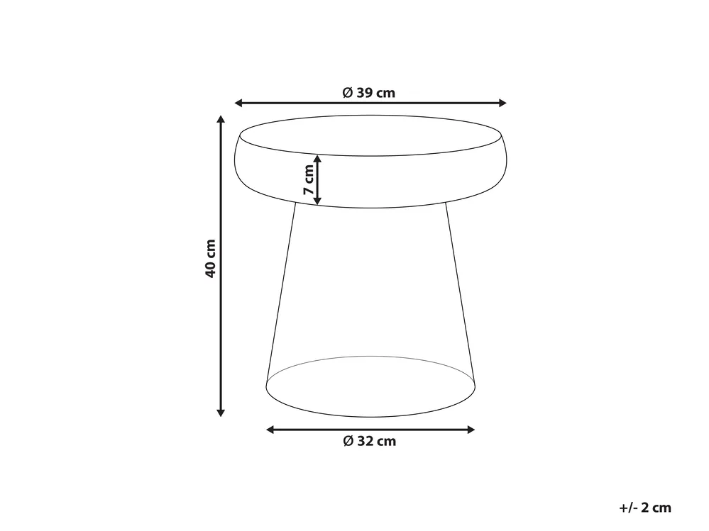 Side Table CALDERA Glass Green_1087532