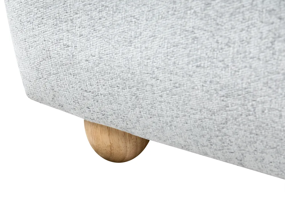 Ottoman Bed BLAGNAC Fabric Light Grey 140 x 200 cm (EU Double)_1009323