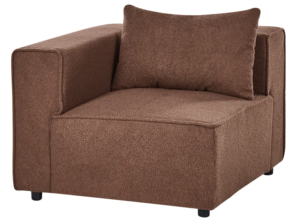Modular Sofa 3 Seater AXEBO Boucle Brown_1075850