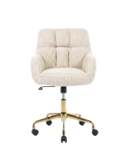 Desk Chair PALMDALE Boucle Beige_1154910