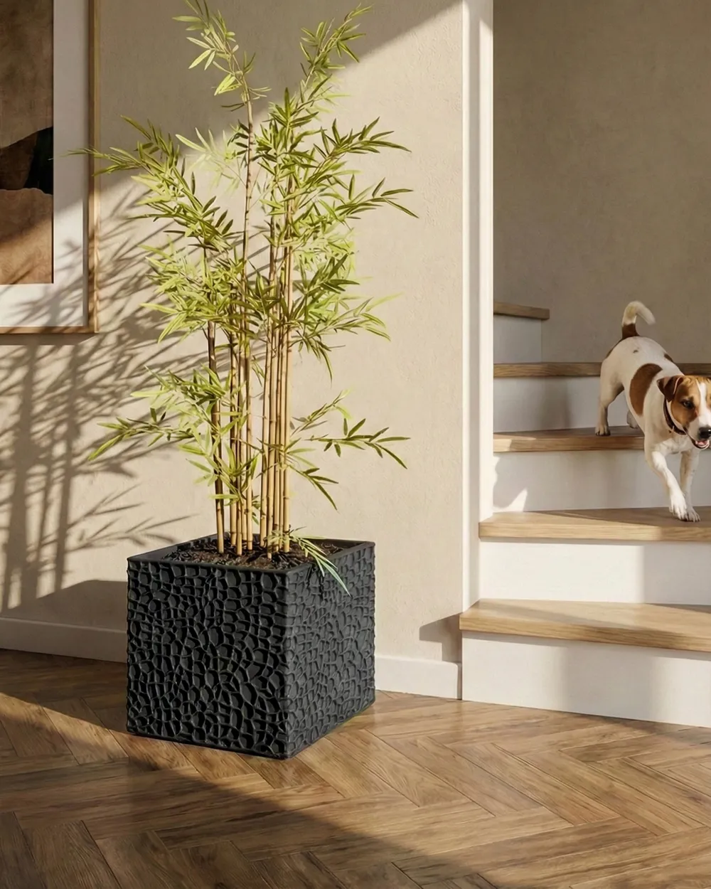 Plant Pot FEIYAN 44 cm Black_1049793