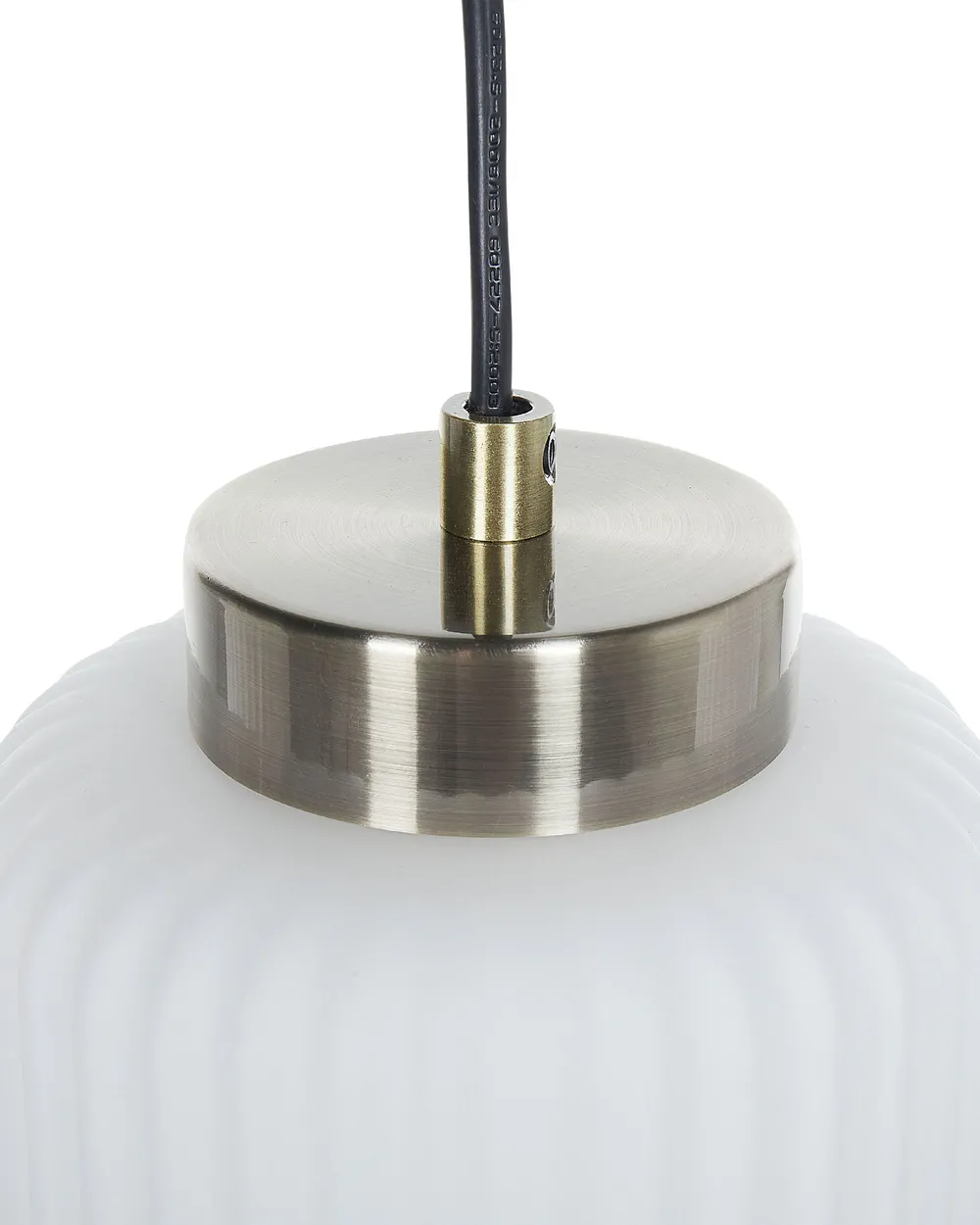 Pendellampa CAUDELO Metall Svart/ Vit_883199