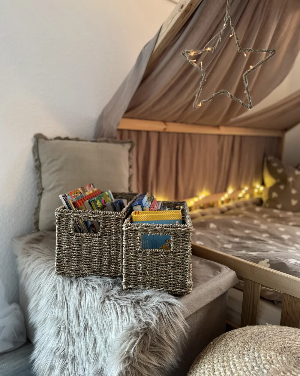 Set of 2 Baskets DONGHA Seagrass Natural_951503