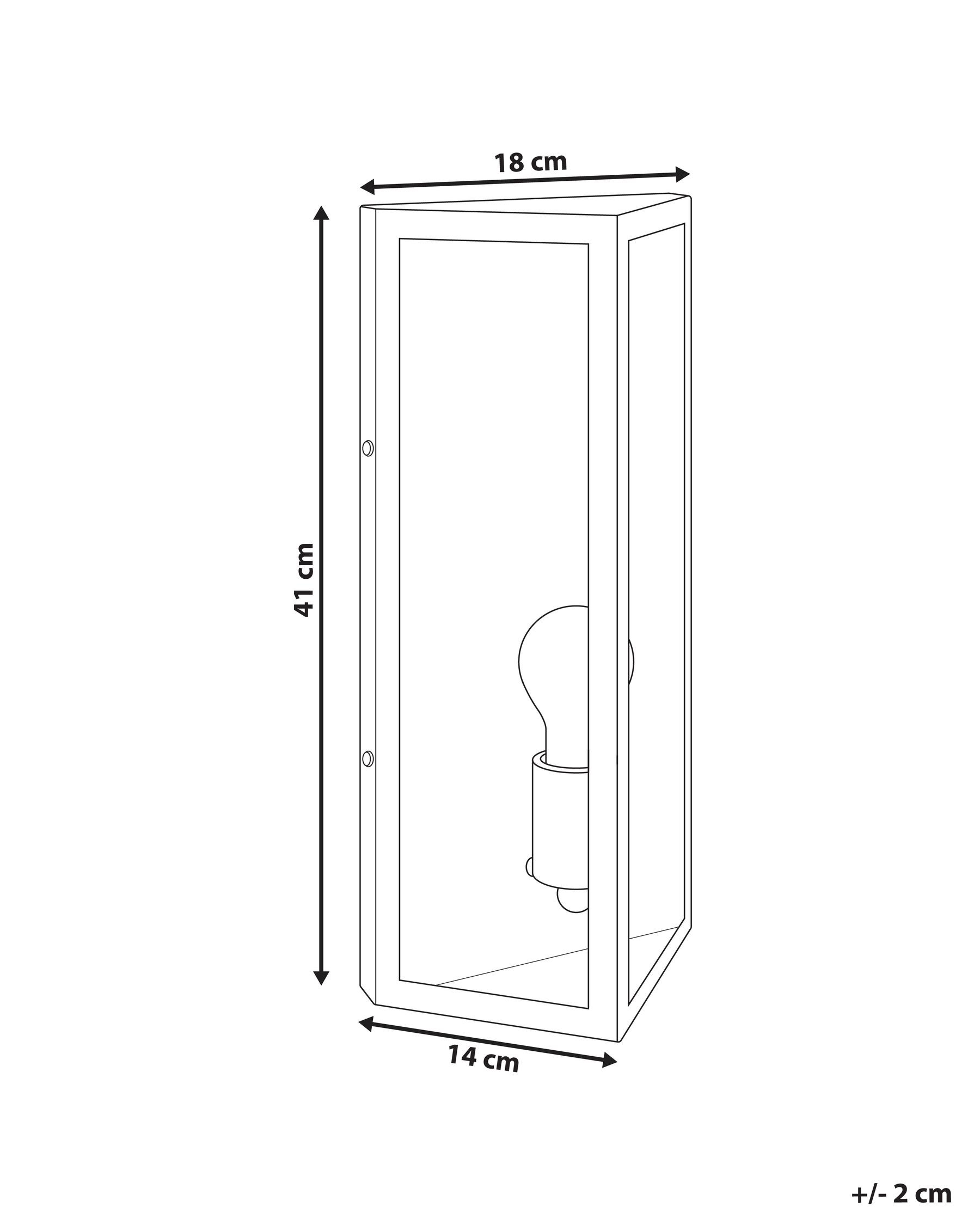 Outdoor Wall Light PACTOLUS Black_985755