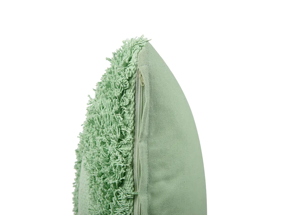 Set of 2 Decorative Cushions RHOEO Cotton 45 x 45 cm Light Green_840156