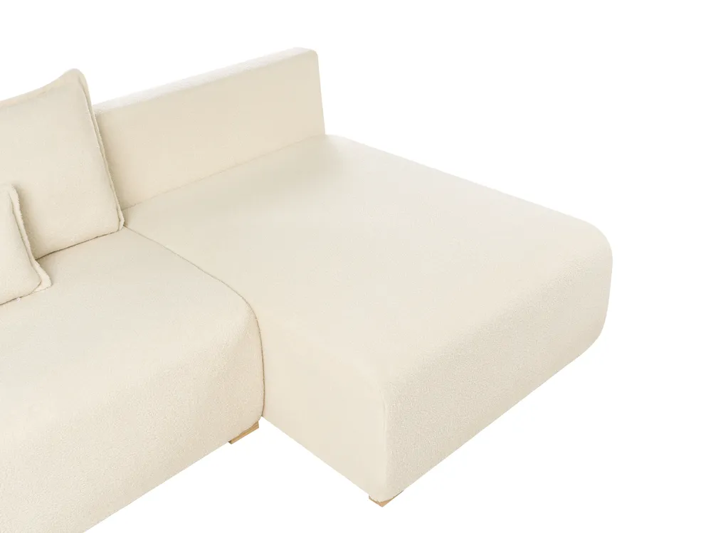 Modular Corner Sofa NERBO Boucle Off-White Left Hand_1033933