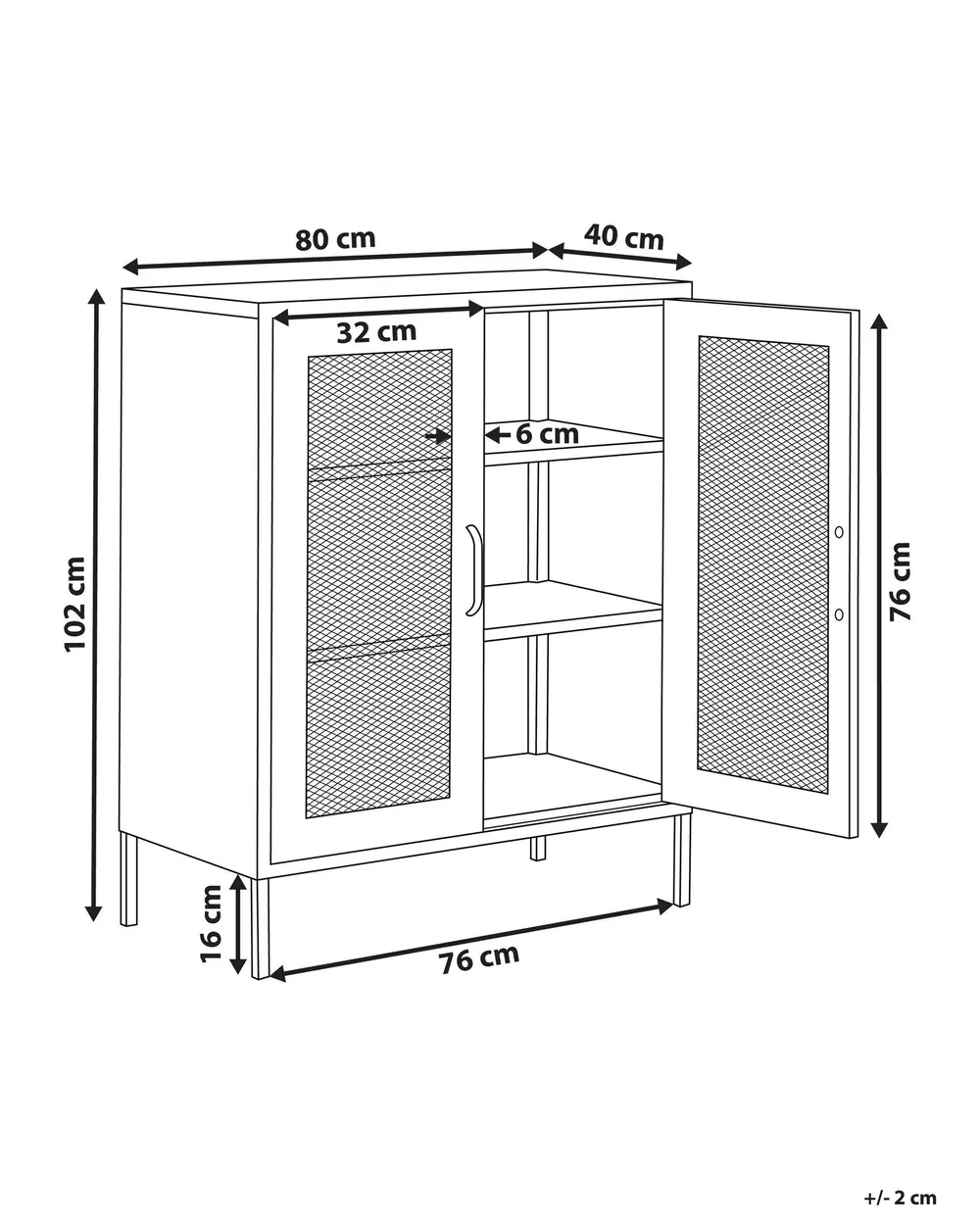 Cabinet WAKATIPU Metal Black_782651