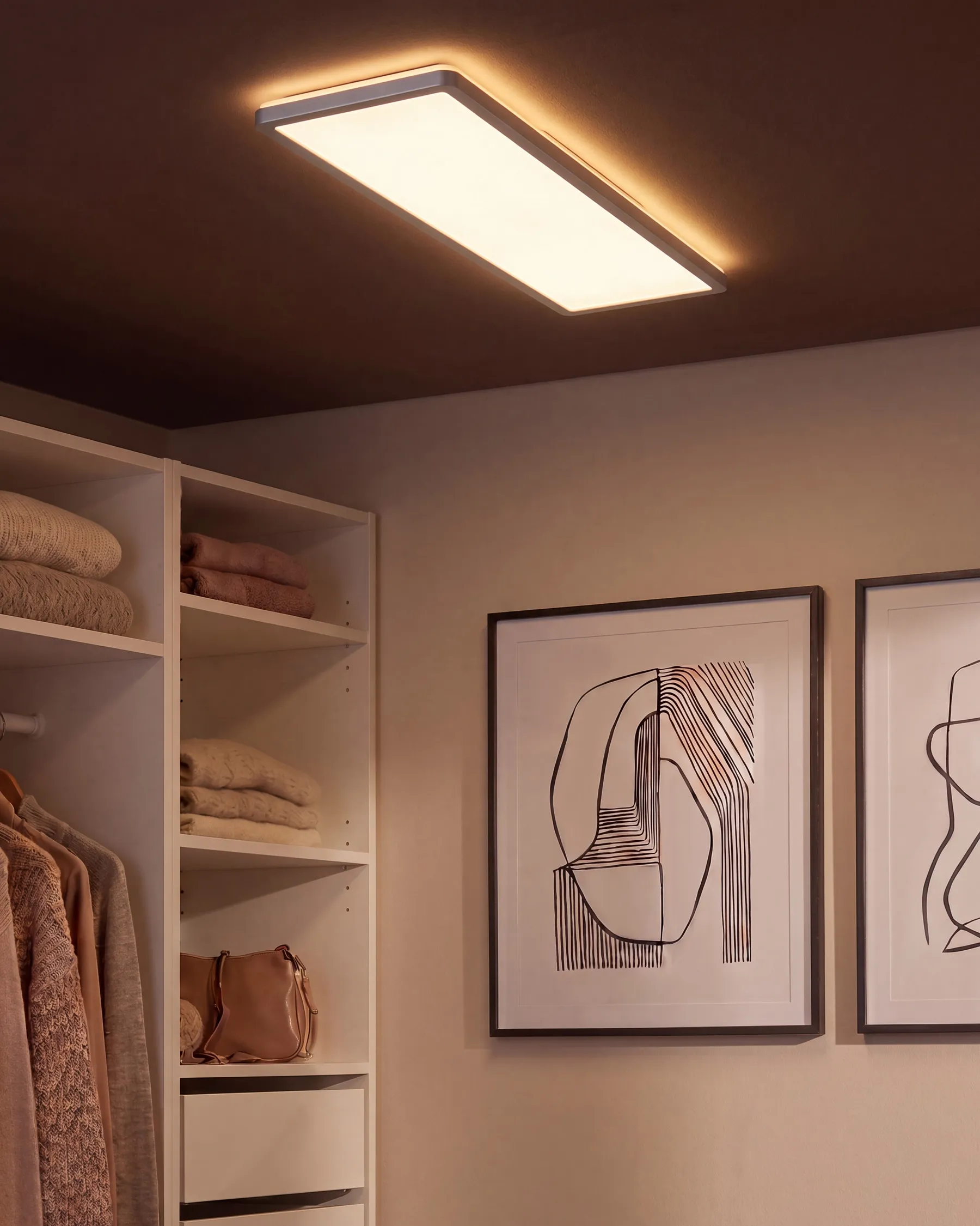 LED-taklampa ARDENZA med fjärrkontroll med dimmer Silver_1125161