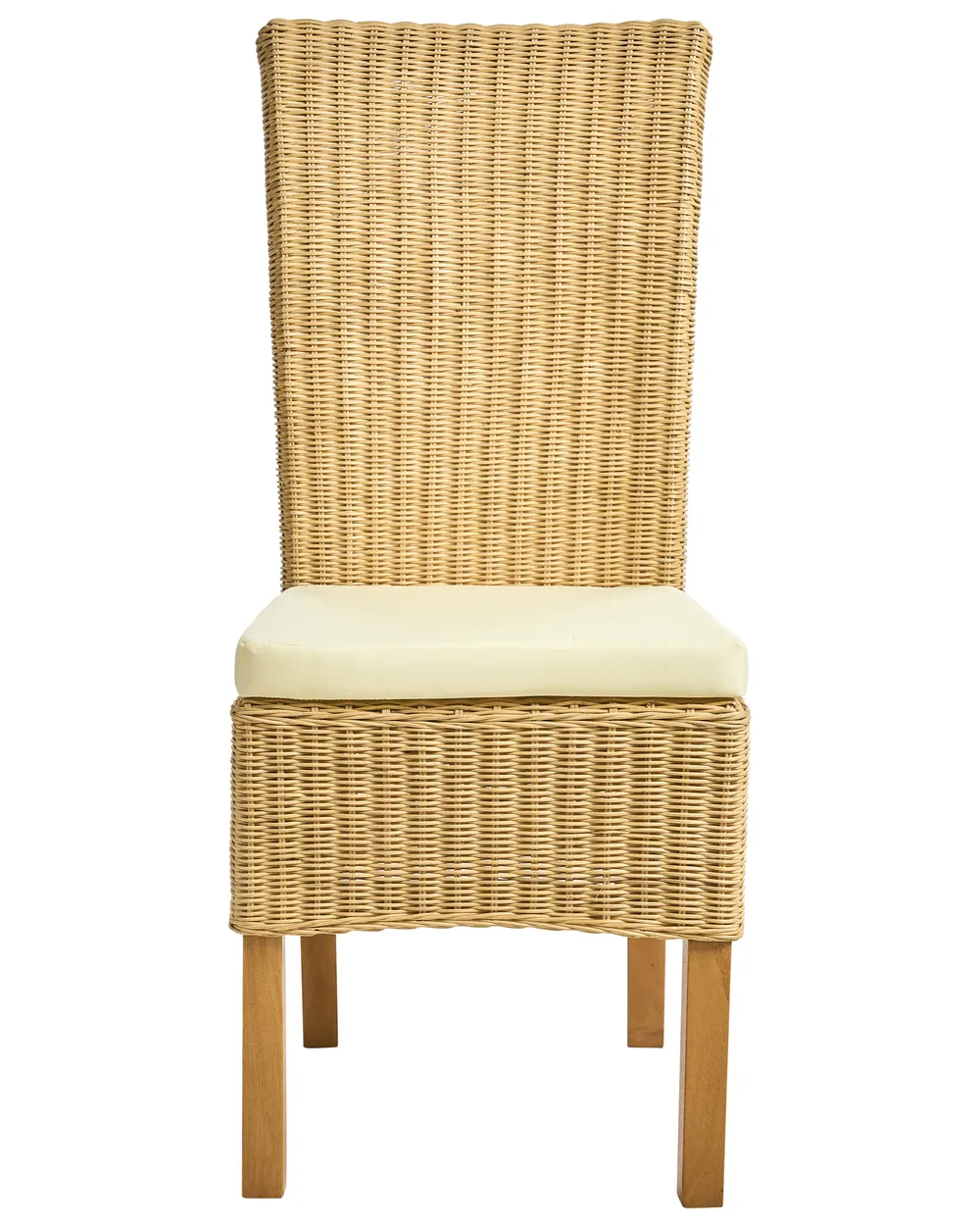 Set of 2 Dining Chairs ANDES Rattan Natural_1018430