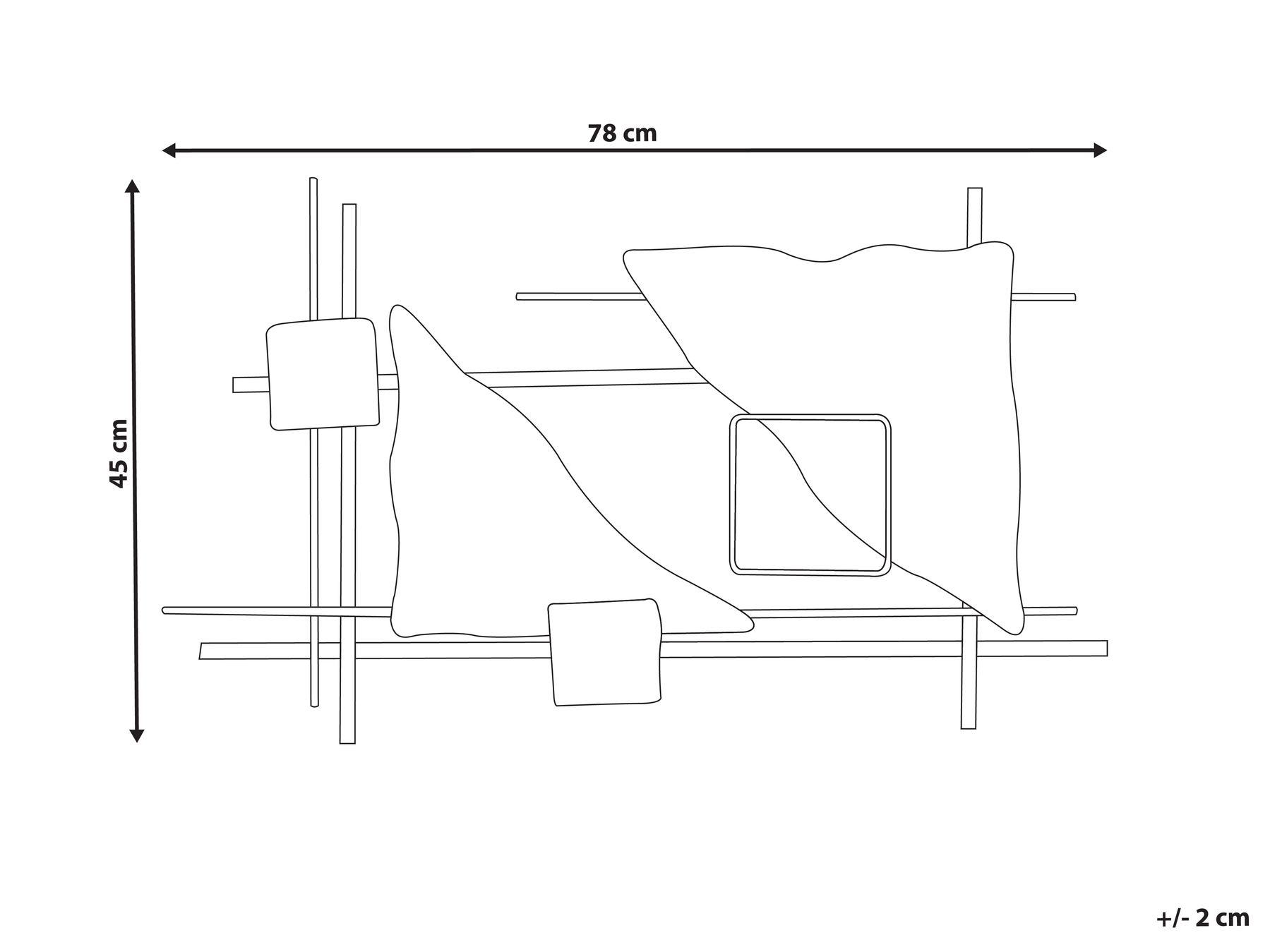Seinäkoriste PORTMARNOCK Metalli 45 cm Monivärinen_995520