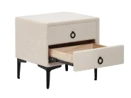 Bedroom Set SEZANNE Boucle Off-White 180 x 200 cm (EU Super King)_939814