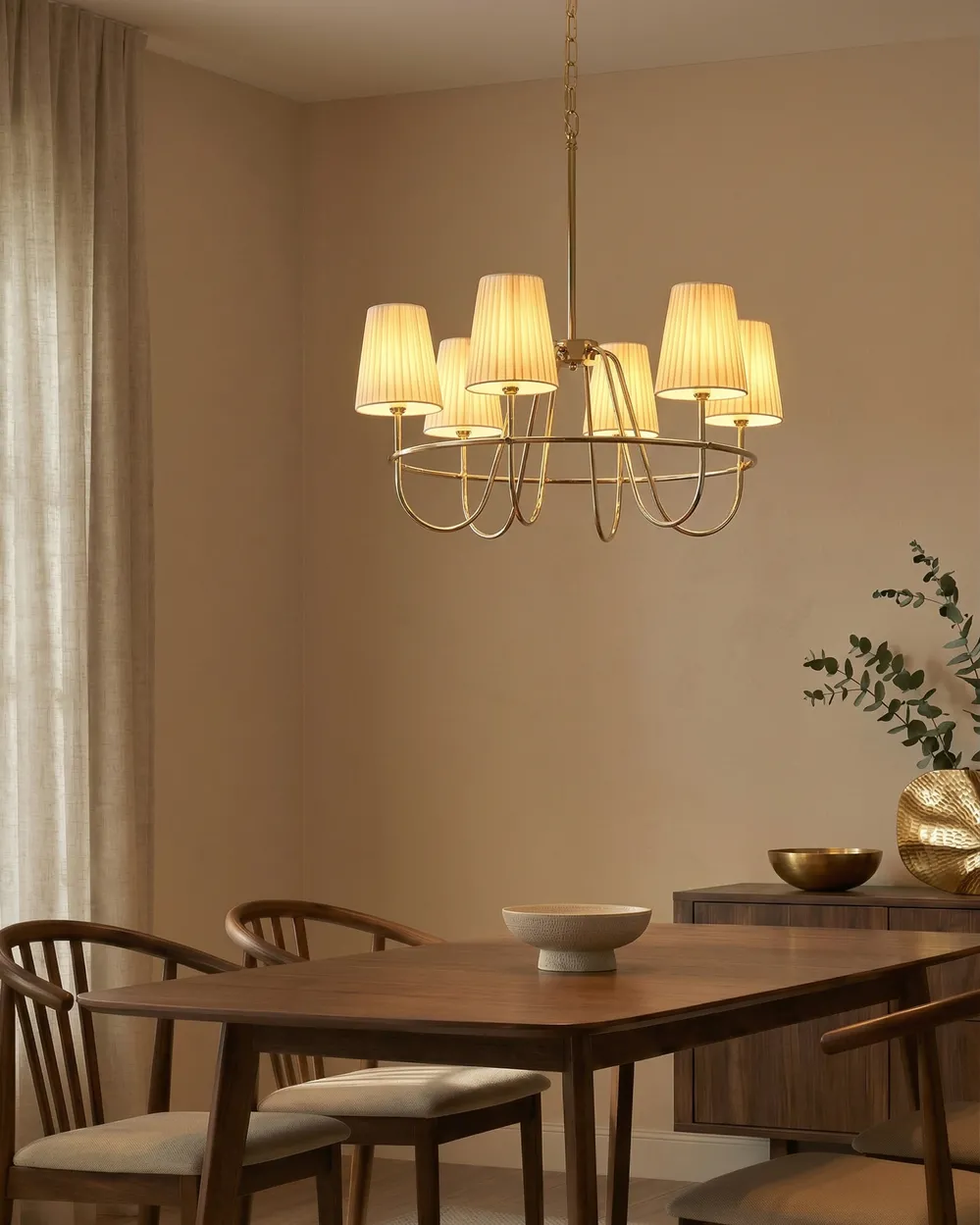 Chandelier YAMETHIN Metal Gold