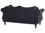Living Room Set 5 Seater SKIEN Velvet Black_743292