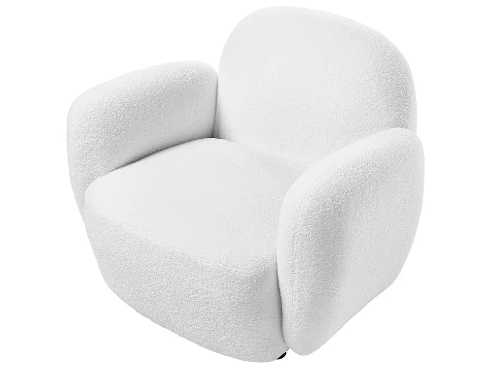 Living Room Set 6 Seater JULE Boucle Off-White_1145728