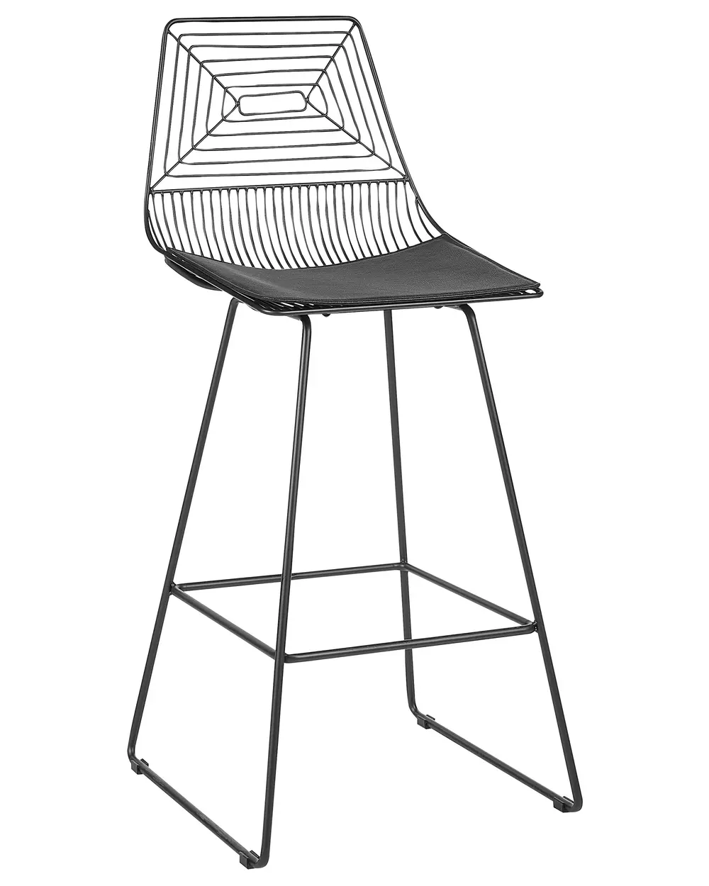 Set of 2 Bar Chairs BISBEE Metal Black_868502