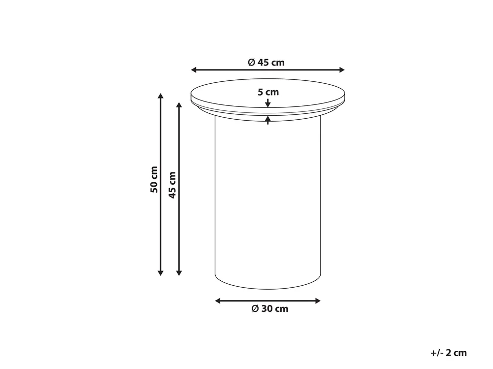 Side Table DORA Ceramic Black_1025281