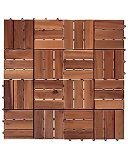 Outdoor Flooring ACERENZA Certified Acacia Wood Brown_957739