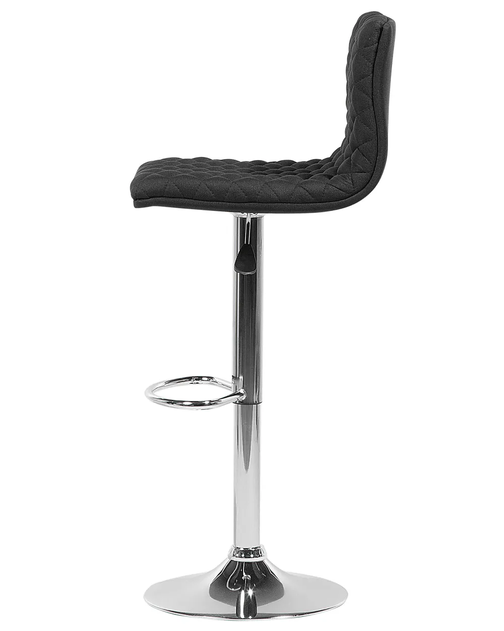 Set of 2 Bar Chairs ORLANDO Swivel Black_685470