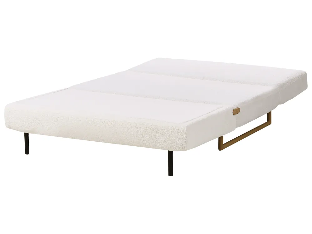 Bäddsoffa 2-sits JERSLEV Bouclé Off-White_1012072