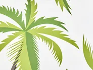 Set of 3 Outdoor Cushions SEASIDE Plant Pattern Green_979676