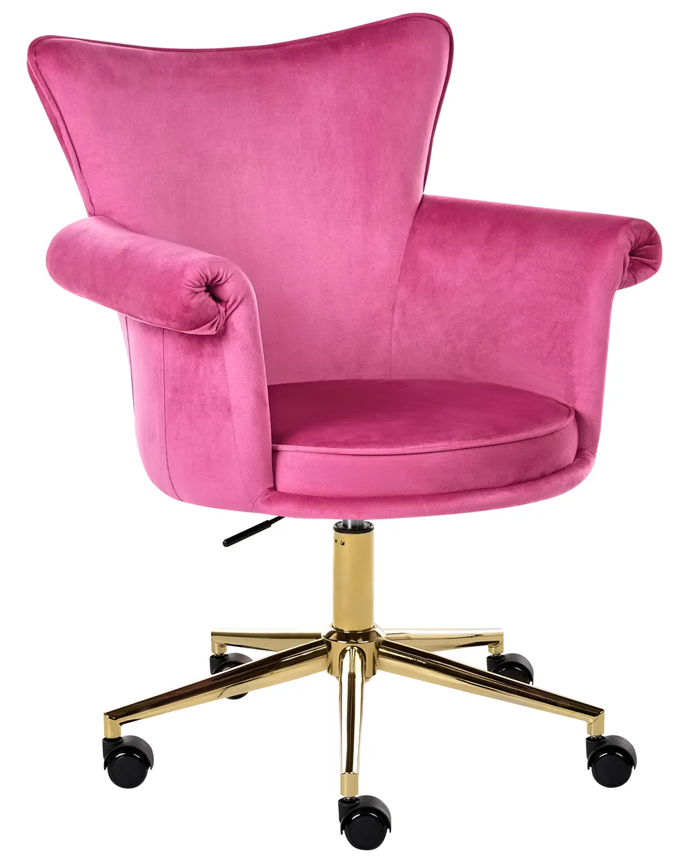 Desk Chair VELENCIA Velvet Fuchsia Pink_1062246