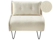 Single Sofa Bed VESTFOLD Boucle Off-White_930402