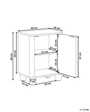 Sängbord TOMINGLEY Beige_1134989
