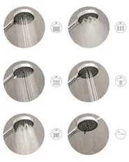 Shower Head and Hose Kit MAPIRI 6-function Silver_1006557
