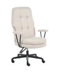 Office Chair MELOCUSH Fabric Off-White_1085263