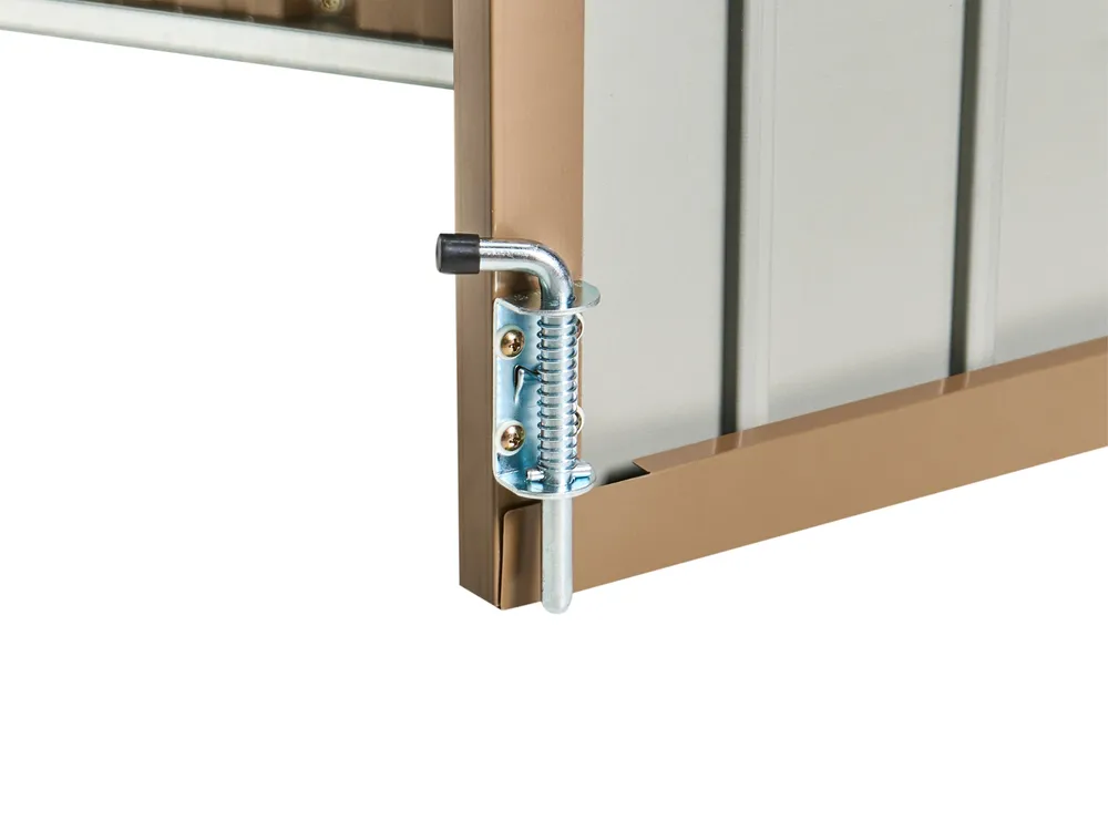 Trädgårdsskjul NOCCIANO 313 cm 220 cm Metall Brun_1020017