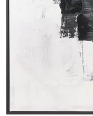 Set of 2 Canvases CASHEL Abstract Motif Black_1071519