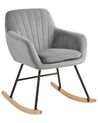 Rocking Chair LIARUM Velvet Grey