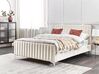 Bed Velvet LUNAN 140 x 200 cm (EU Double) Light Beige