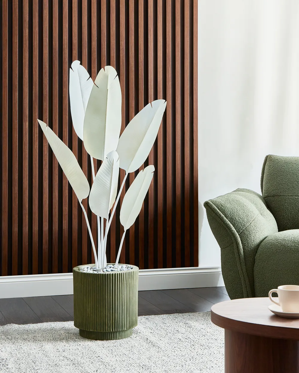 Artificial Plant BANANA TREE 123 cm White