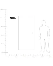 Set med 2 LED-vägglampor för utomhusbruk TEILAN Svart_1105562
