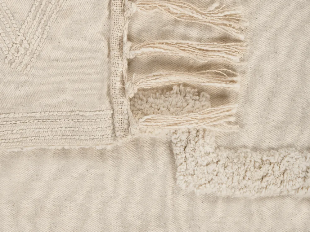 Blanket CHACK Cotton 200 x 220 cm Beige_1073804
