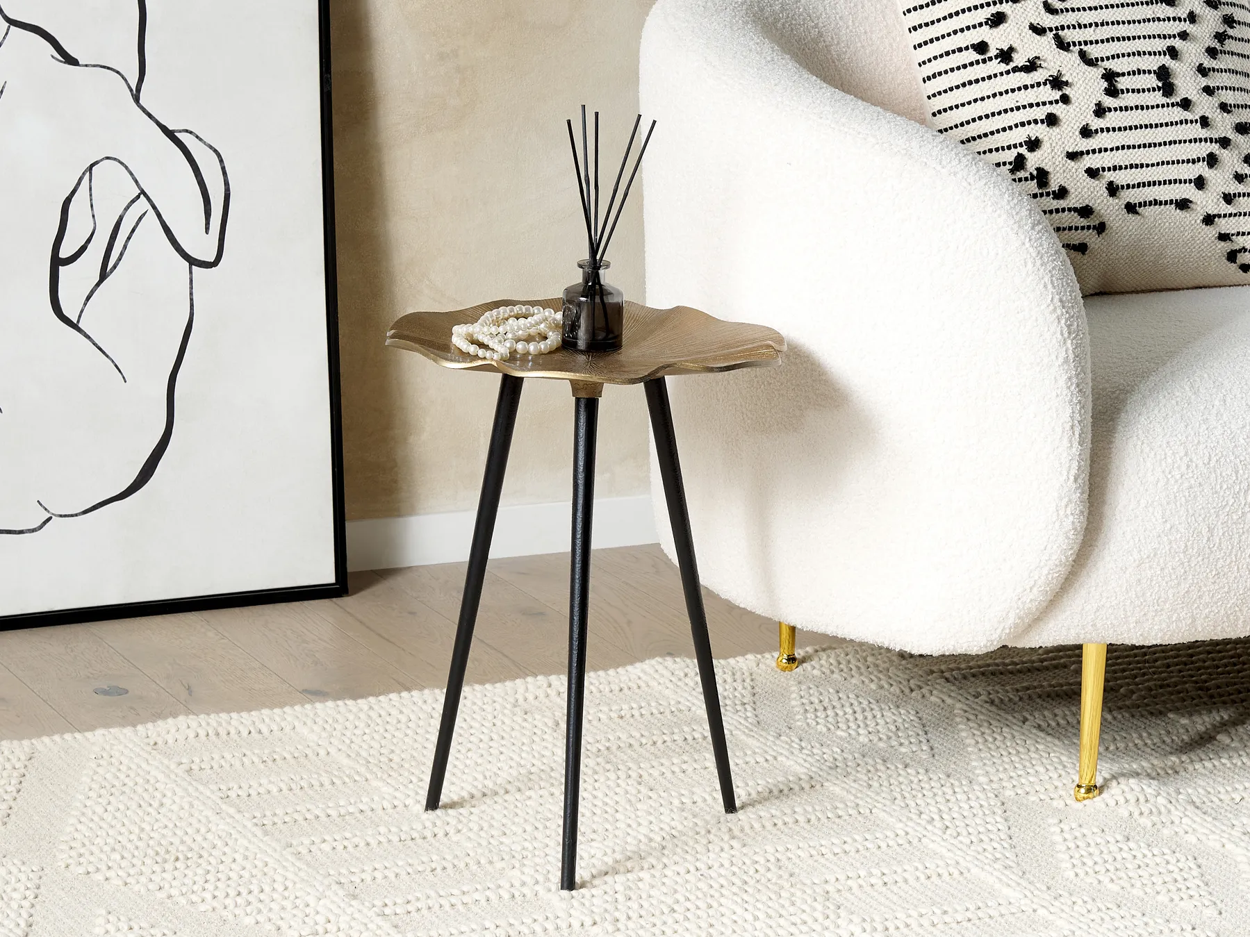 Side Table PUDUR Metal Gold_853857