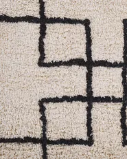 Rug TURHAL Beige 140 x 200 cm Cotton_817609