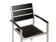 Garden Dining Set 6 Seater VERNIO Black/ Silver_862873