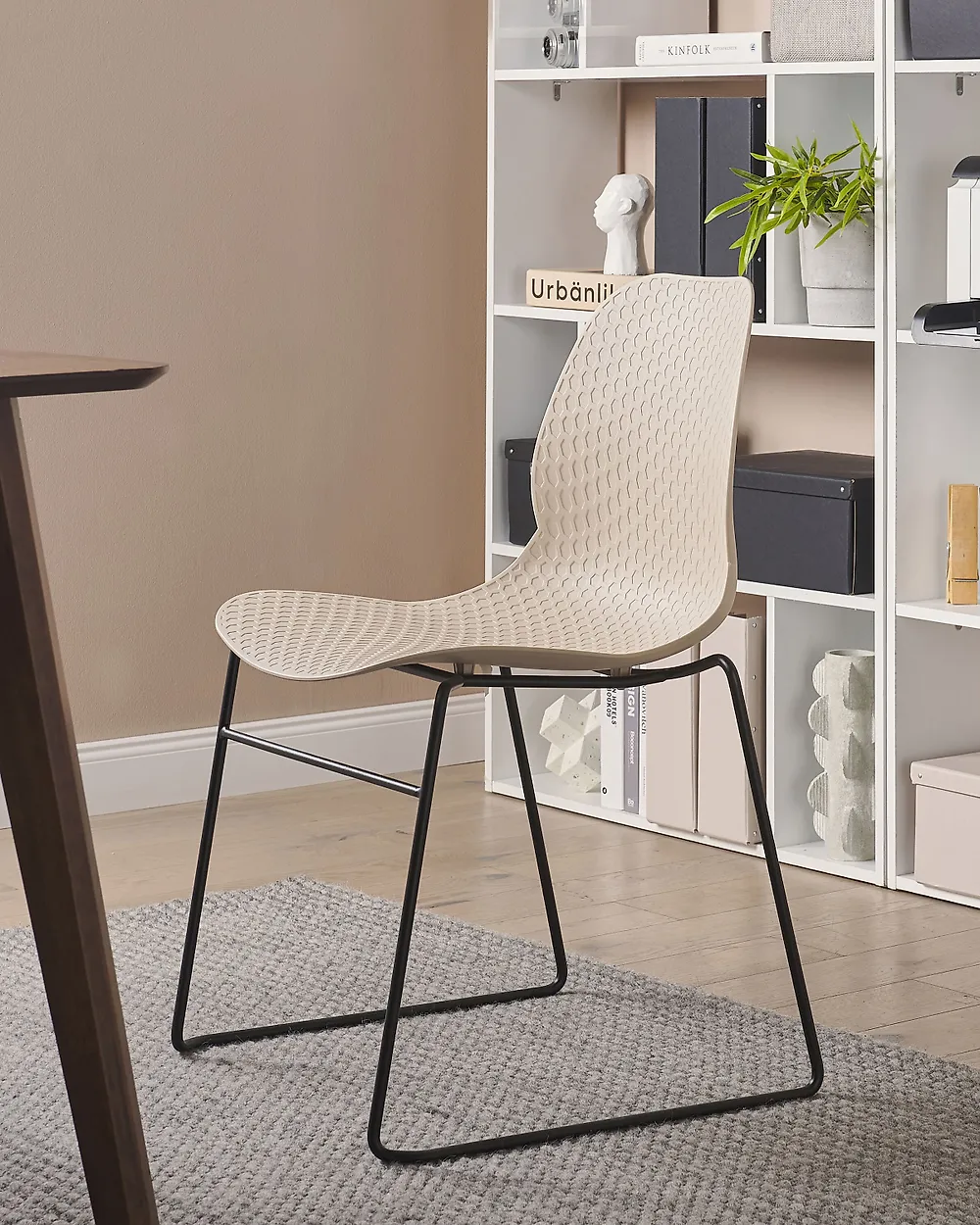 Set med 4 konferensstolar PANORA Beige_1174140