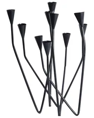 Candle Holder MATOSINHOS 54 cm Metal Black_968422
