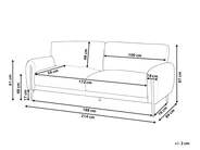 Sofa 3 Seater SKARO Chenille Green_1156692
