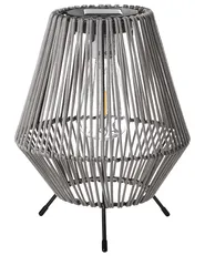 Set of 2 Solar Powered Lanterns VUNGU 27 cm Grey_1042208