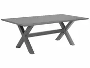 Garden Dining Set 6 Seater CASCAIS with Cushions PE Rattan Grey_739936