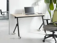 Työpöytä taitettava BENDI 120 cm 60 cm pyörillä Vaaleanruskea_922217