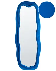 Wall Mirror BEAUNE 56 cm 160 cm Velvet Blue_995142