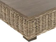 Garden Lounge Set with Table 4 Seater VARALLO Modular Rattan Grey Left Hand_954943
