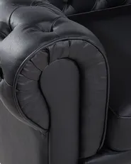 Nojatuoli CHESTERFIELD Nahka Musta_538625